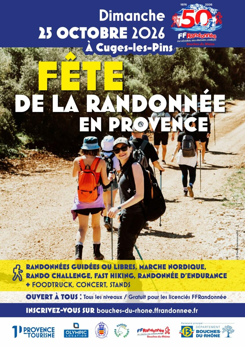 Fête de la randonnée dans les bouches du rhone 2026