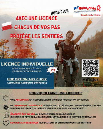Pourquoi faire une Licence FFRandonnée